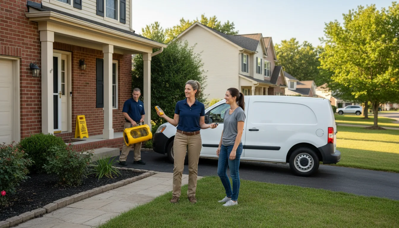 Residential water damage restoration in Whitney Point, NY